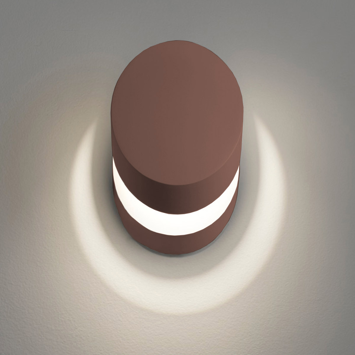 Lodes Pin-Up LED Wand- / Deckenleuchte, bronzefarben matt