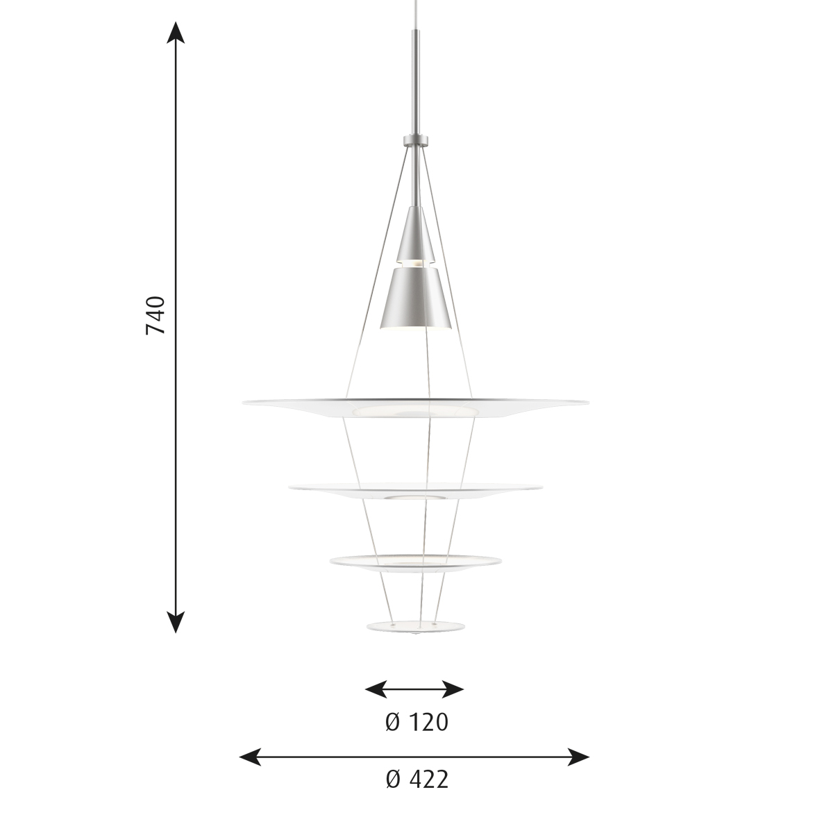 Louis Poulsen Enigma 425 Pendelleuchte