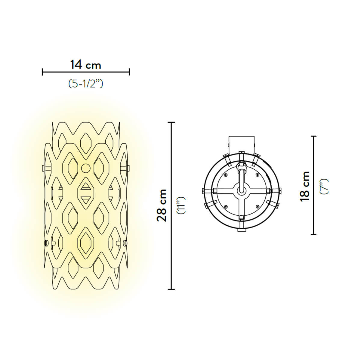 Charlotte Outdoor Applique LED Wandleuchte
