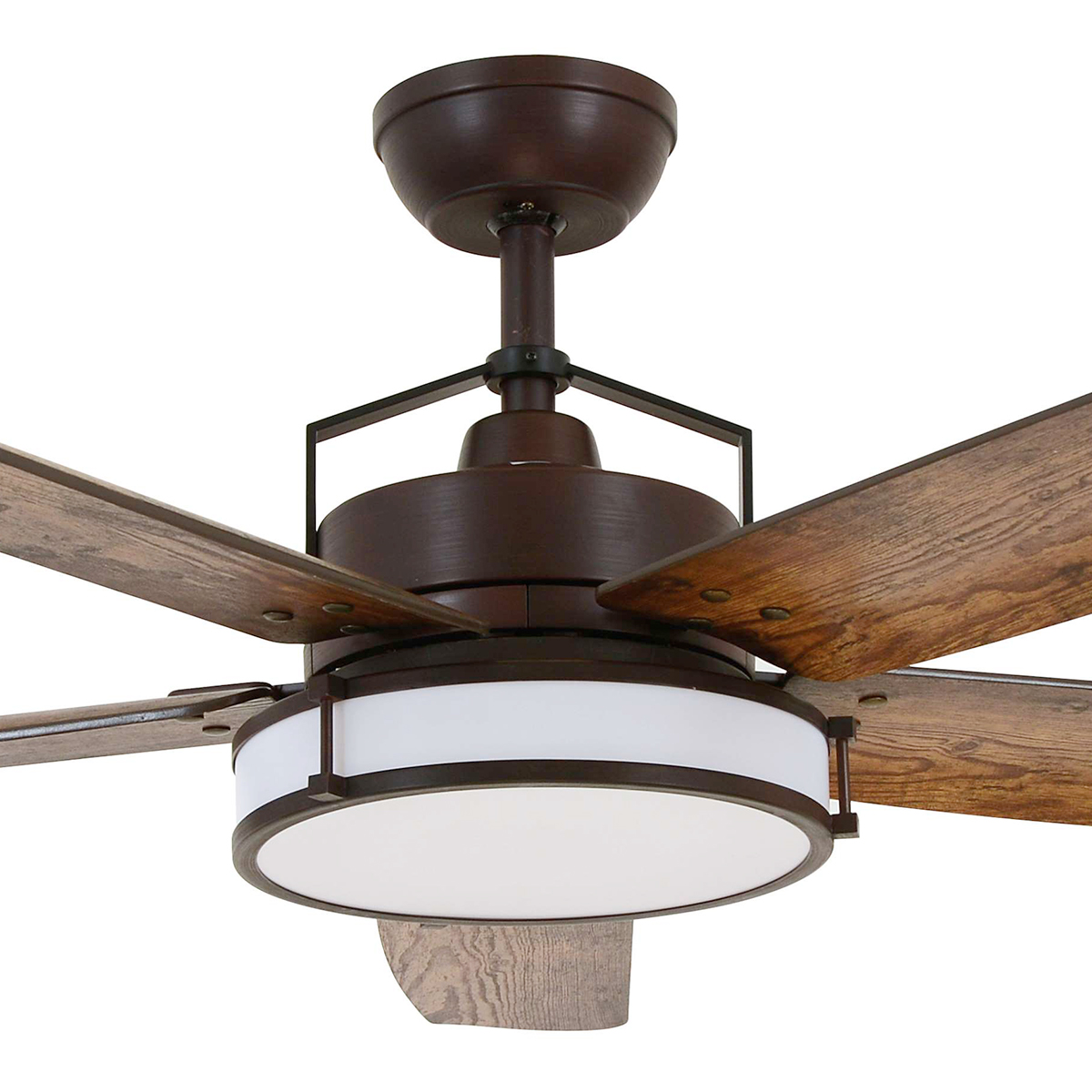 Beacon Lighting Lucci Air Airfusion Louisville Deckenventilator mit Licht, Bronze matt, Flügel: Koa-Holz