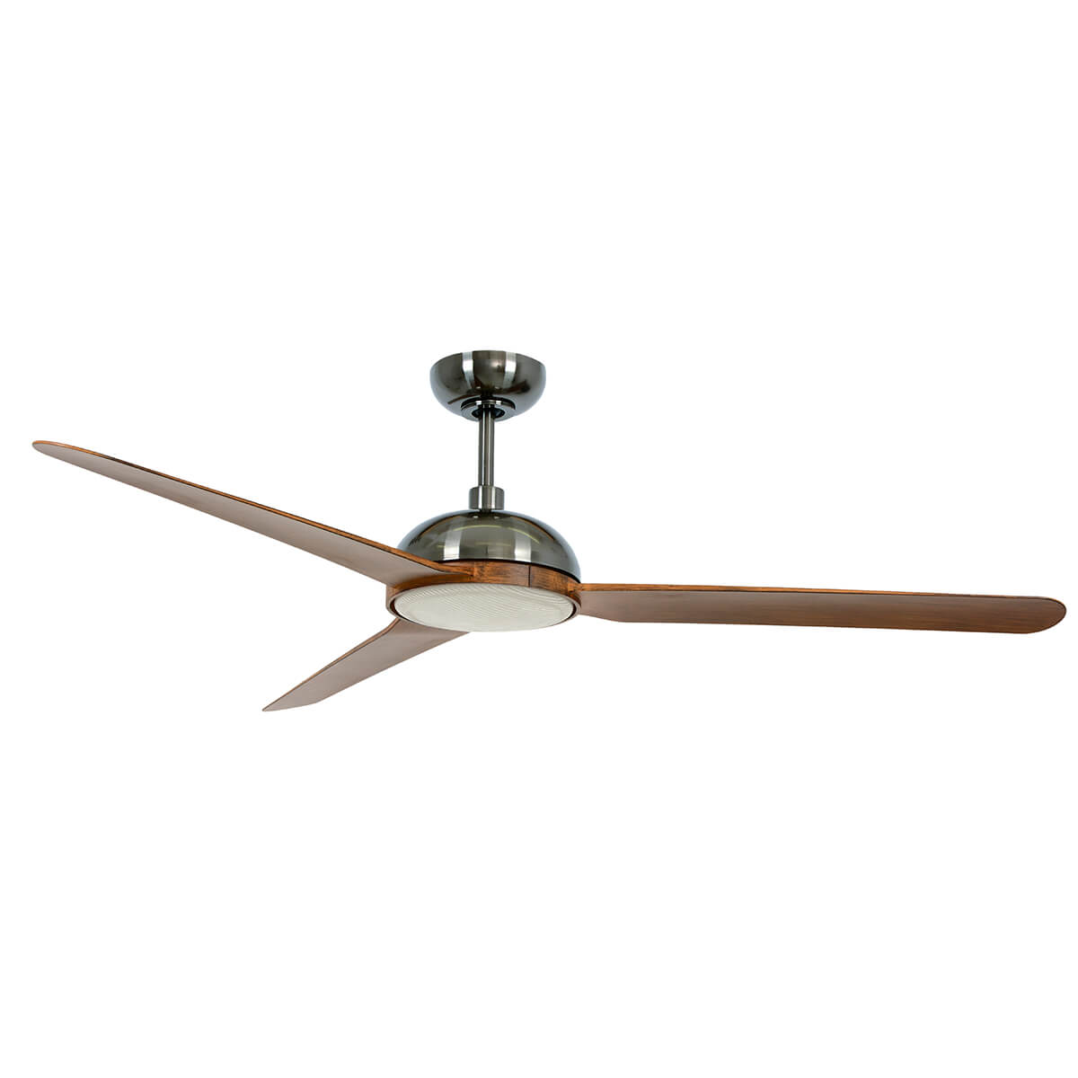 Beacon Lighting Lucci Air Unione Deckenventilator mit Licht, Nickel antik, Flügel: Koa-Holz