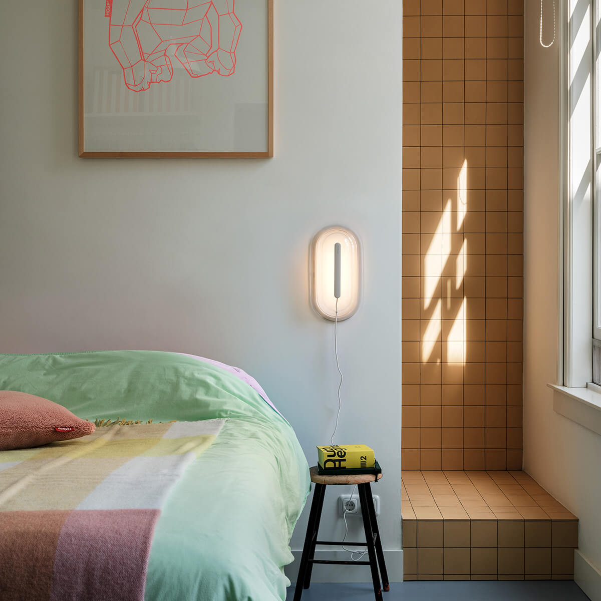 Fatboy Led's Strip LED Wandleuchte mit Kabel, Desert (sandfarben)