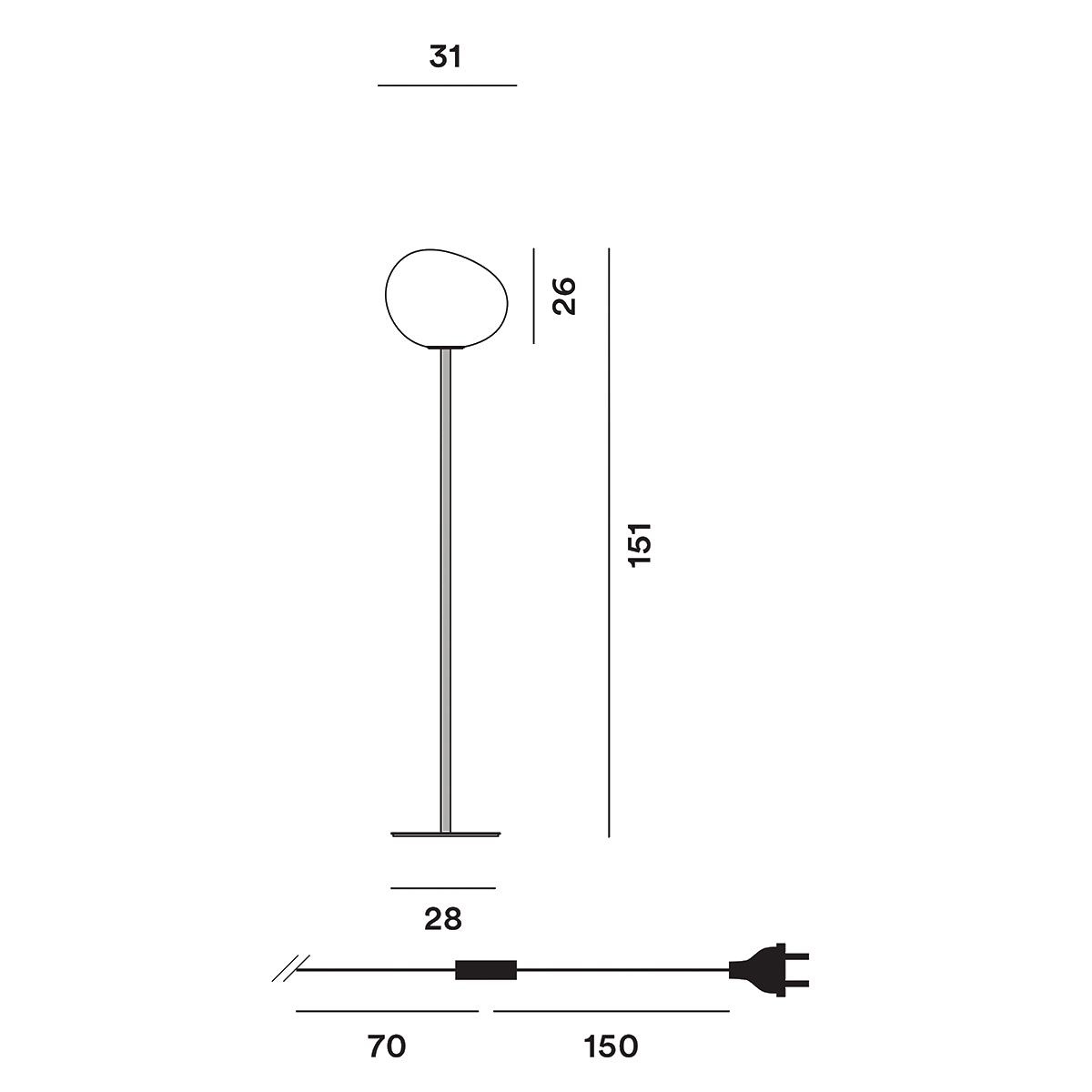 Foscarini Gregg Media Terra