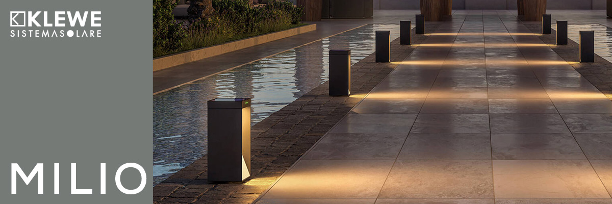 Klewe Milio LED Akku-Solarleuchten für moderne Gärten Klewe Milio LED Akku-Solarleuchten für moderne Gärten