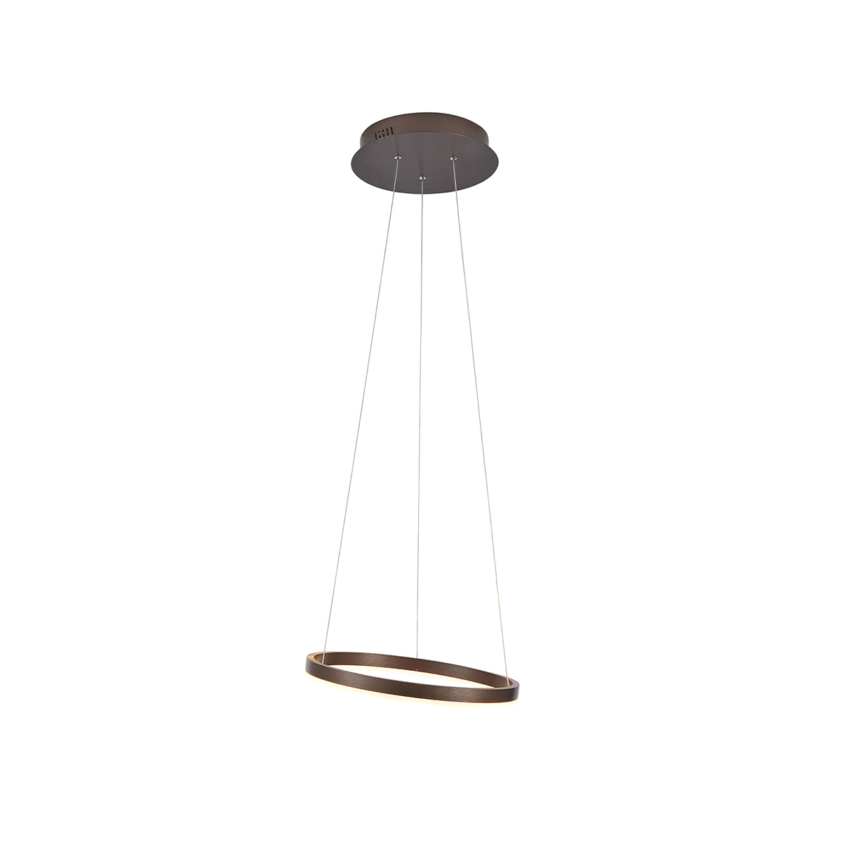 Orange One Modena Ring LED Pendelleuchte, Ø: 40 cm, brushed coffee