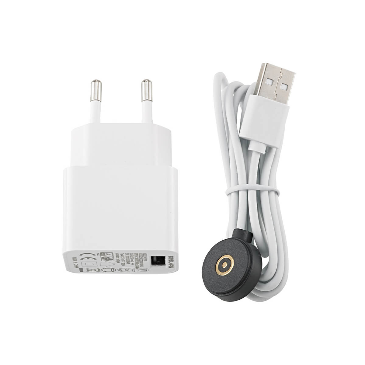 Sigor Easy-Connect Puk Ladekabel inkl. Netzteil, weiß