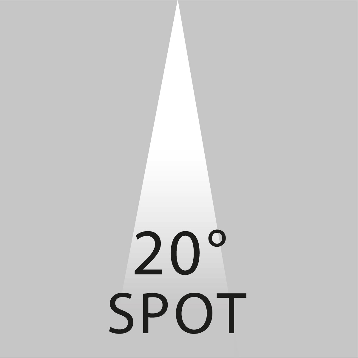 Rotaliana Tobu F1 LED Stehleuchte, die Leuchte ist auf Anfrage auch mit einem schmalen Abstrahlwinkel von 20° erhältlich