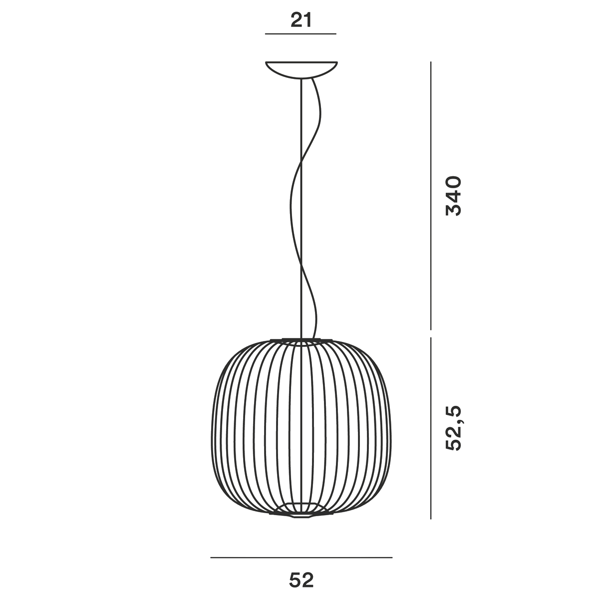 Foscarini Spokes 2 LED Sospensione, dimmbar