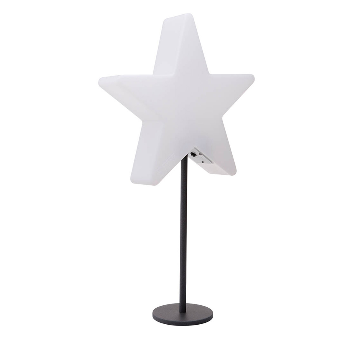 8 seasons design Shining Window Star LED Akkuleuchte, weiß / schwarz