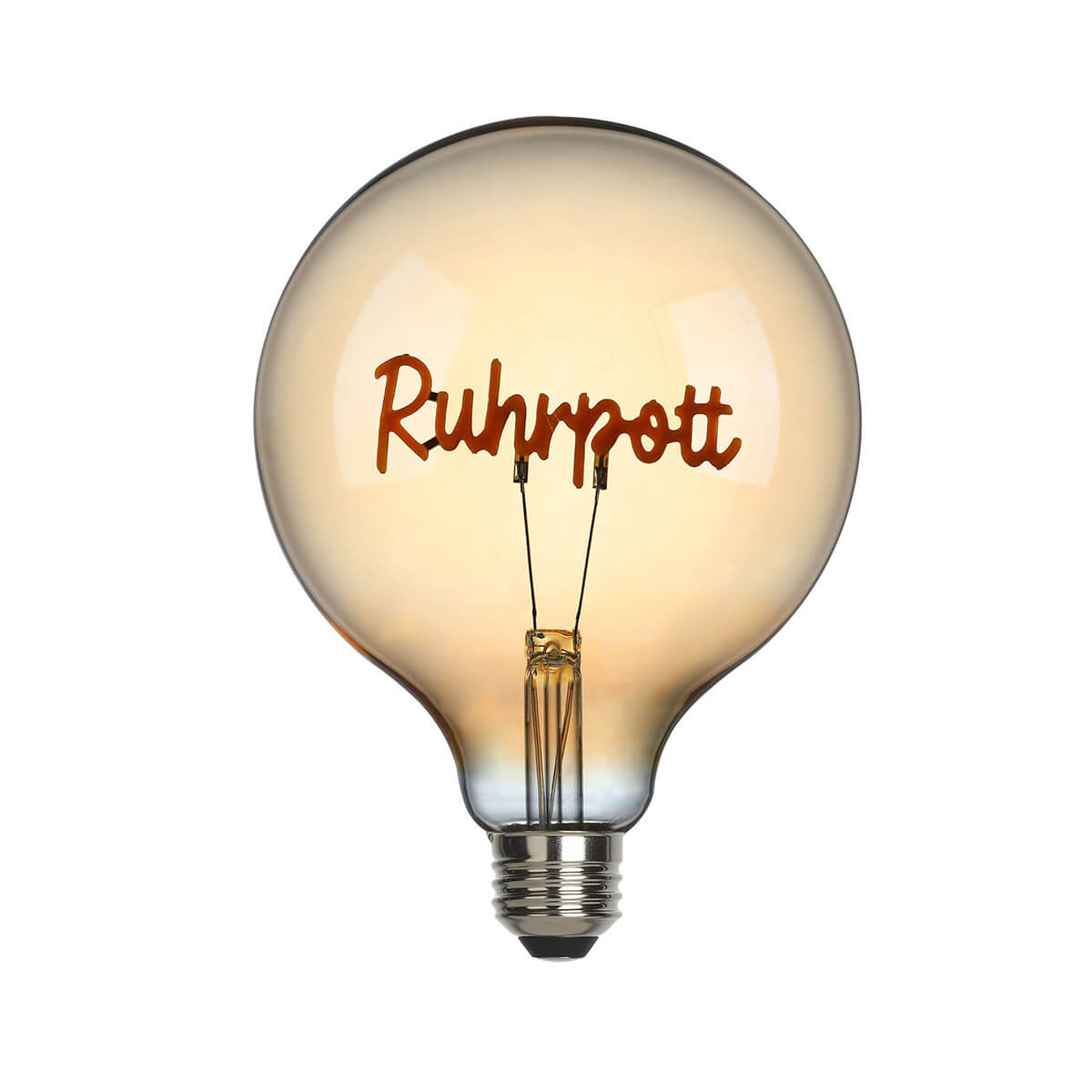 Ruhrpott LED Filament Globelampe E27 Amber, 1,5 W 2000 K