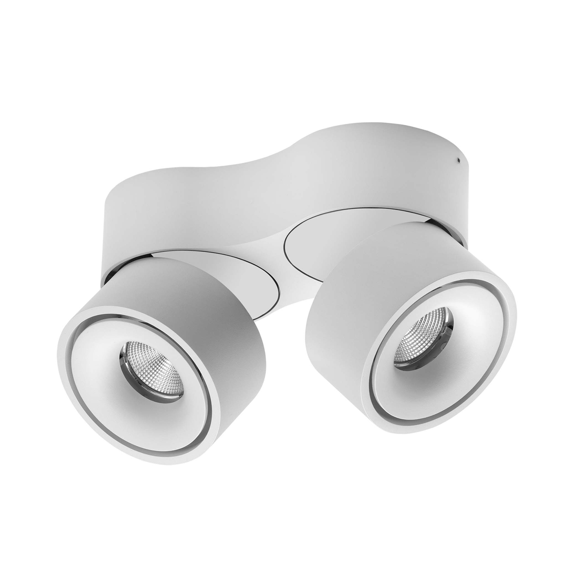 Antidark by Lumexx Easy Double LED Wand- / Deckenleuchte, weiß / schwarz (mit weißer Abdeckung)