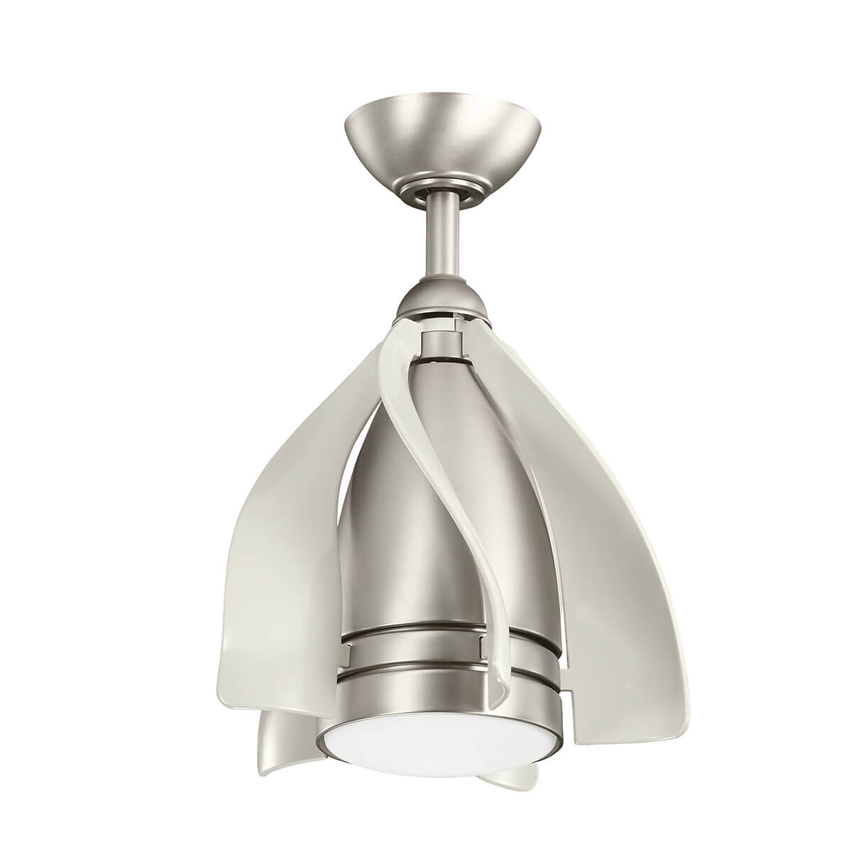 Elstead Lighting Kichler Terna Deckenventilator mit Licht, Nickel matt / champagner Terna Deckenventilator mit Licht