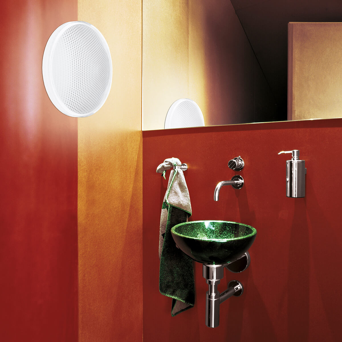 Belux O-Lite LED Wand- / Deckenleuchte, Acrylglas