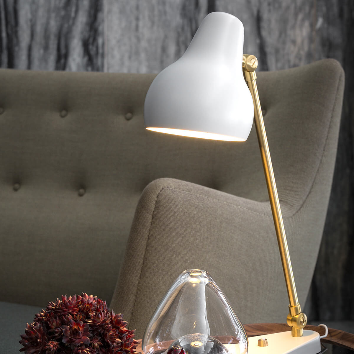 Louis Poulsen VL38 LED Tischleuchte, weiß