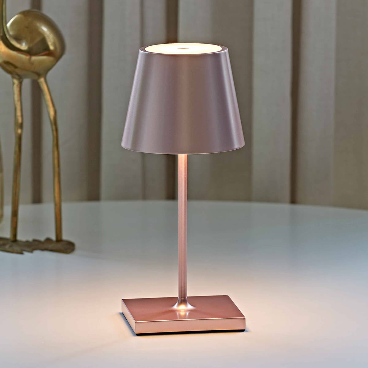 Sigor Nuindie mini LED Akkuleuchte, Flex-Mood, Roségold eloxiert