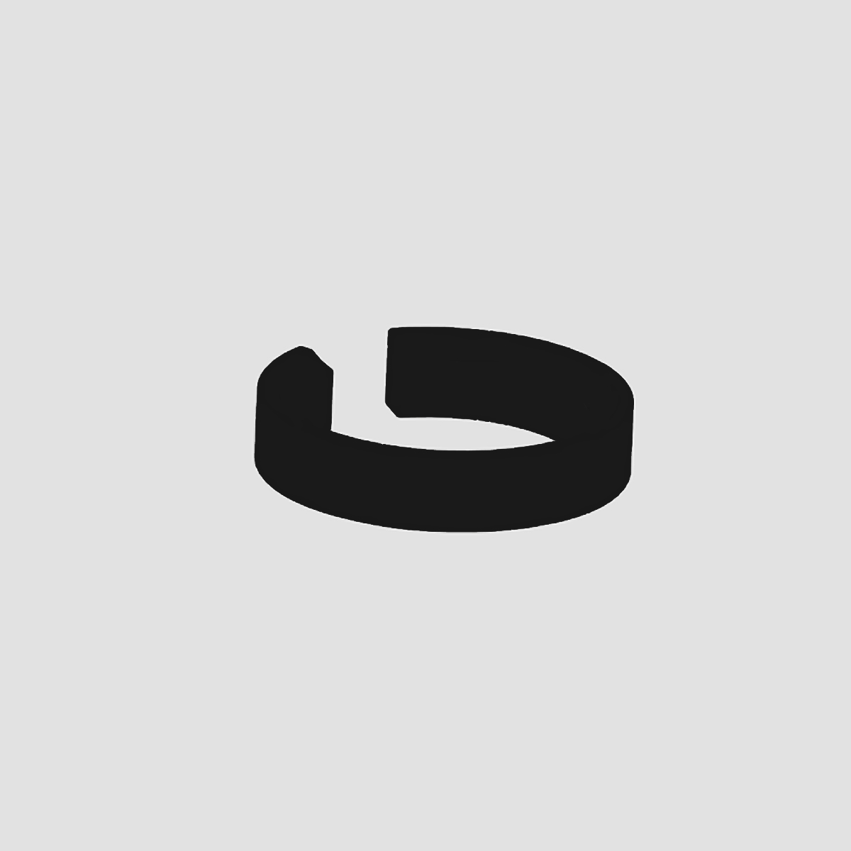 IP44.DE Alu-Ring für die Shot Bodenleuchte, deep black (schwarz)