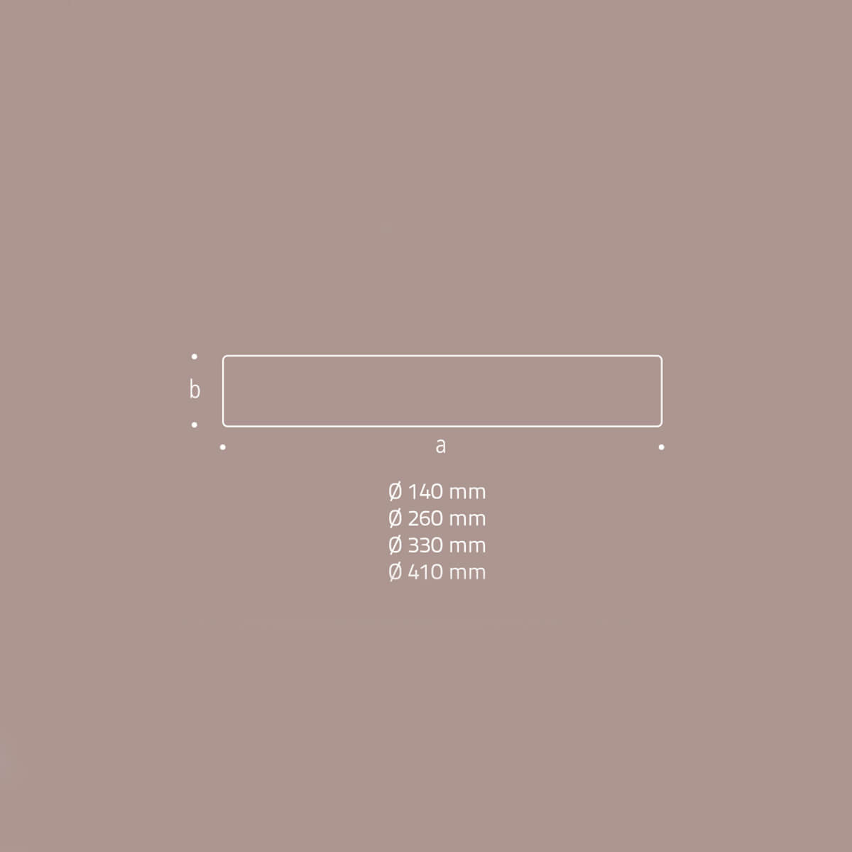 Peill+Putzler Magma LED Wand- / Deckenleuchte, Maßzeichnung