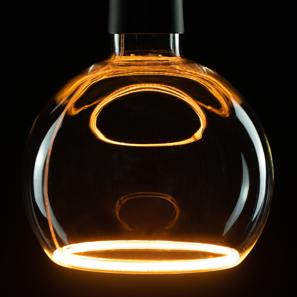 Segula LED Floating Globe 150 smokey grau E27, 6 W, 1900 K, dimmbar, Ø: 15 cm