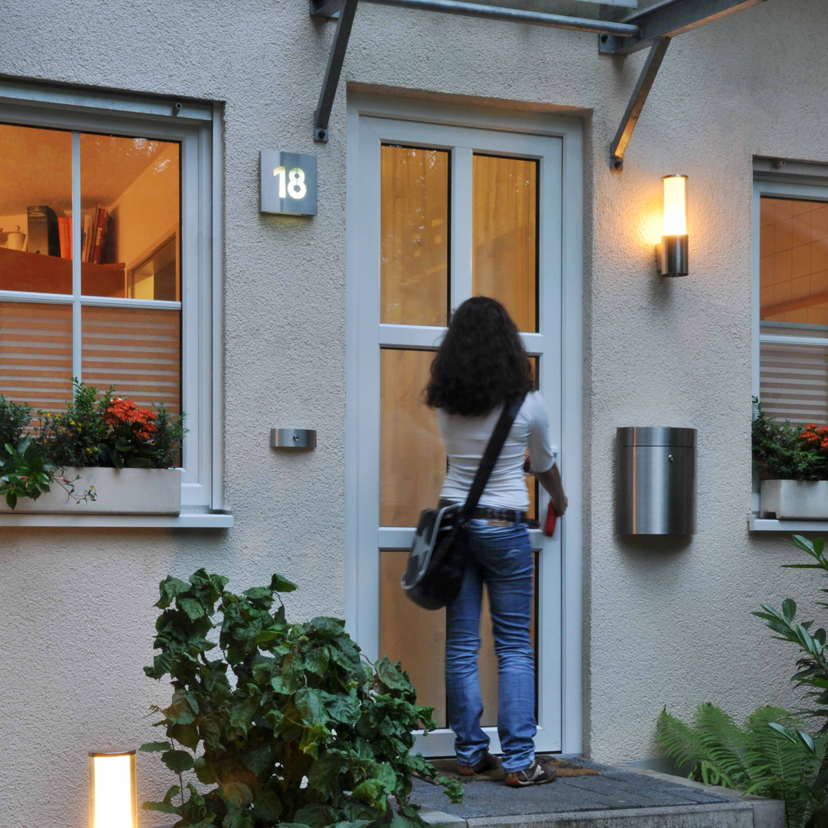 Albert Leuchten 690743 Briefkasten, Edelstahl