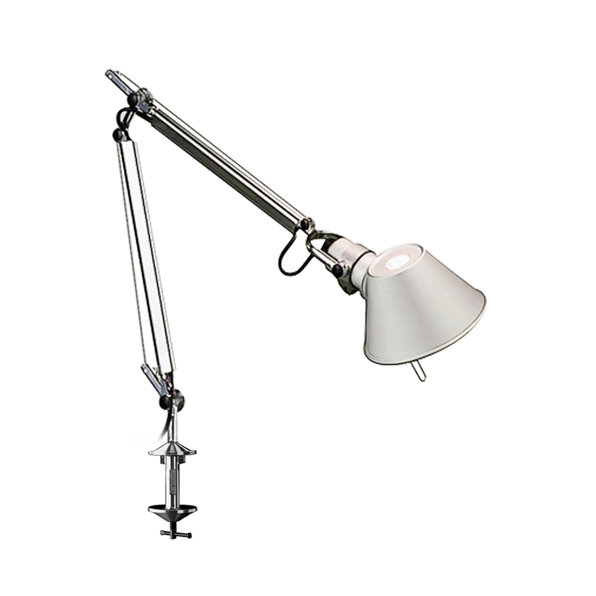Artemide Tolomeo Micro Tavolo LED mit Tischklemme, Aluminium