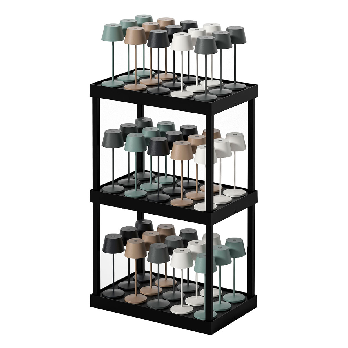 Villeroy & Boch 15-fach Ladestation für Seoul & Neapel Micro, schwarz (Regal und Ladestationen im Lieferumfang nicht inbegriffen)