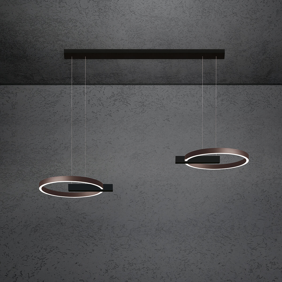 schwarz / Bronze eloxal