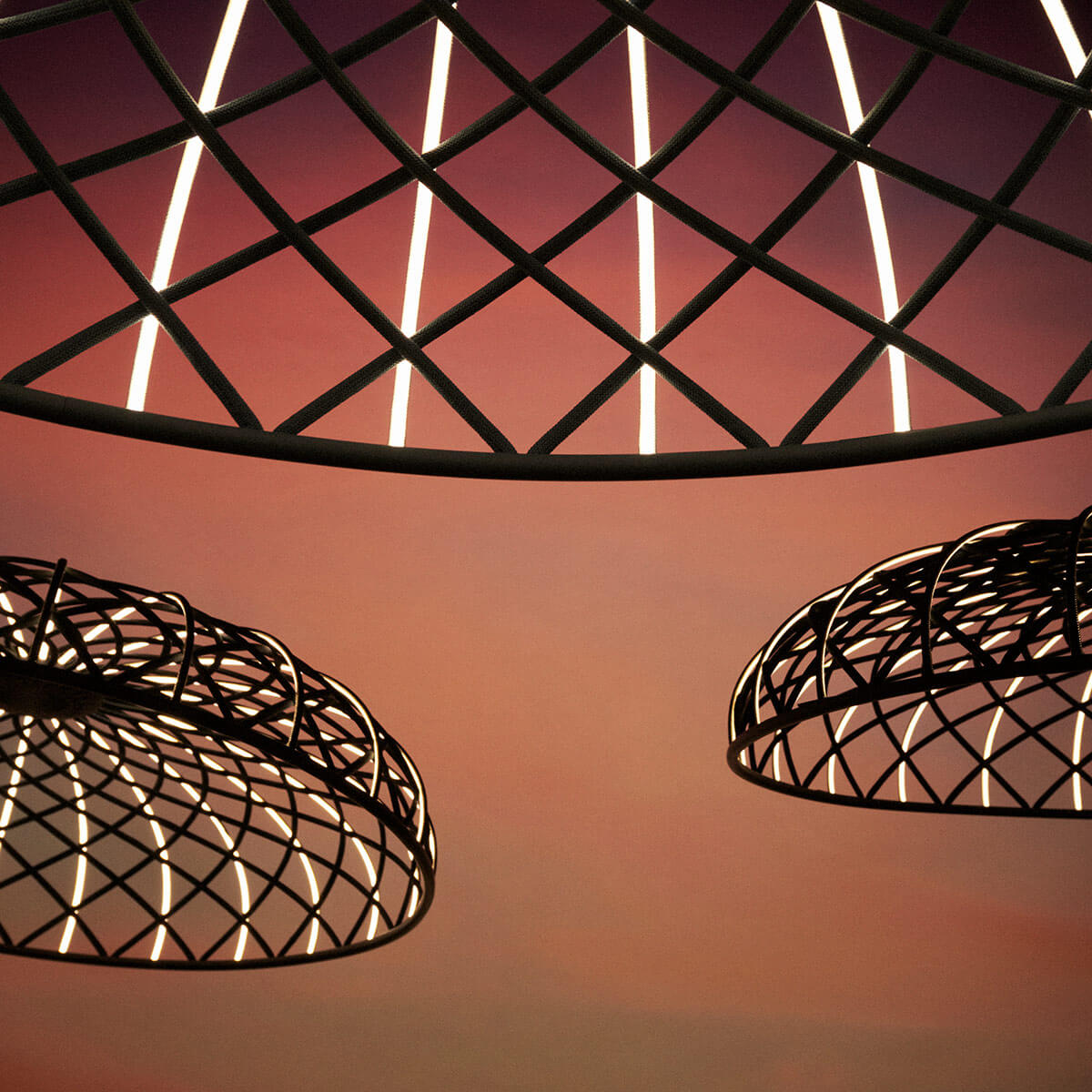 Flos Skynest LED Pendelleuchte, anthrazit (©Alessandro Oliva)