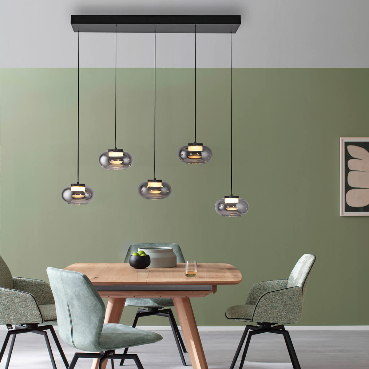 Sia LED Pendelleuchte, 5-flg.