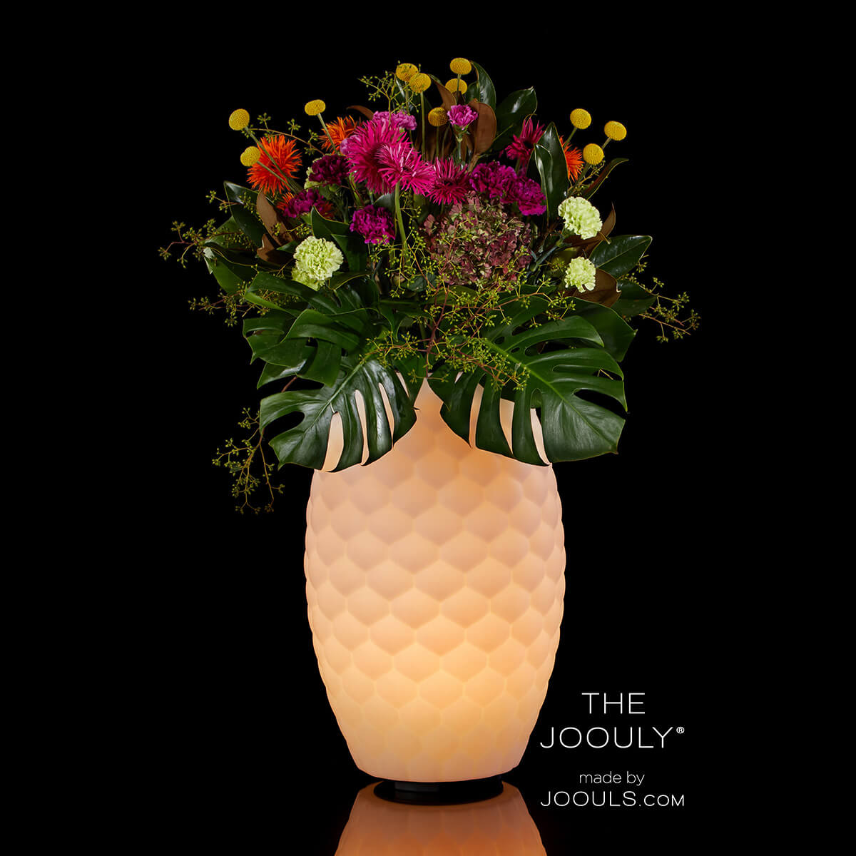 Joouly The Joouly Ltd. LED Akkuleuchte, Bluetooth Lautsprecher & Weinkühler, large, Höhe: 65 cm, Verwendung als Blumenvase
