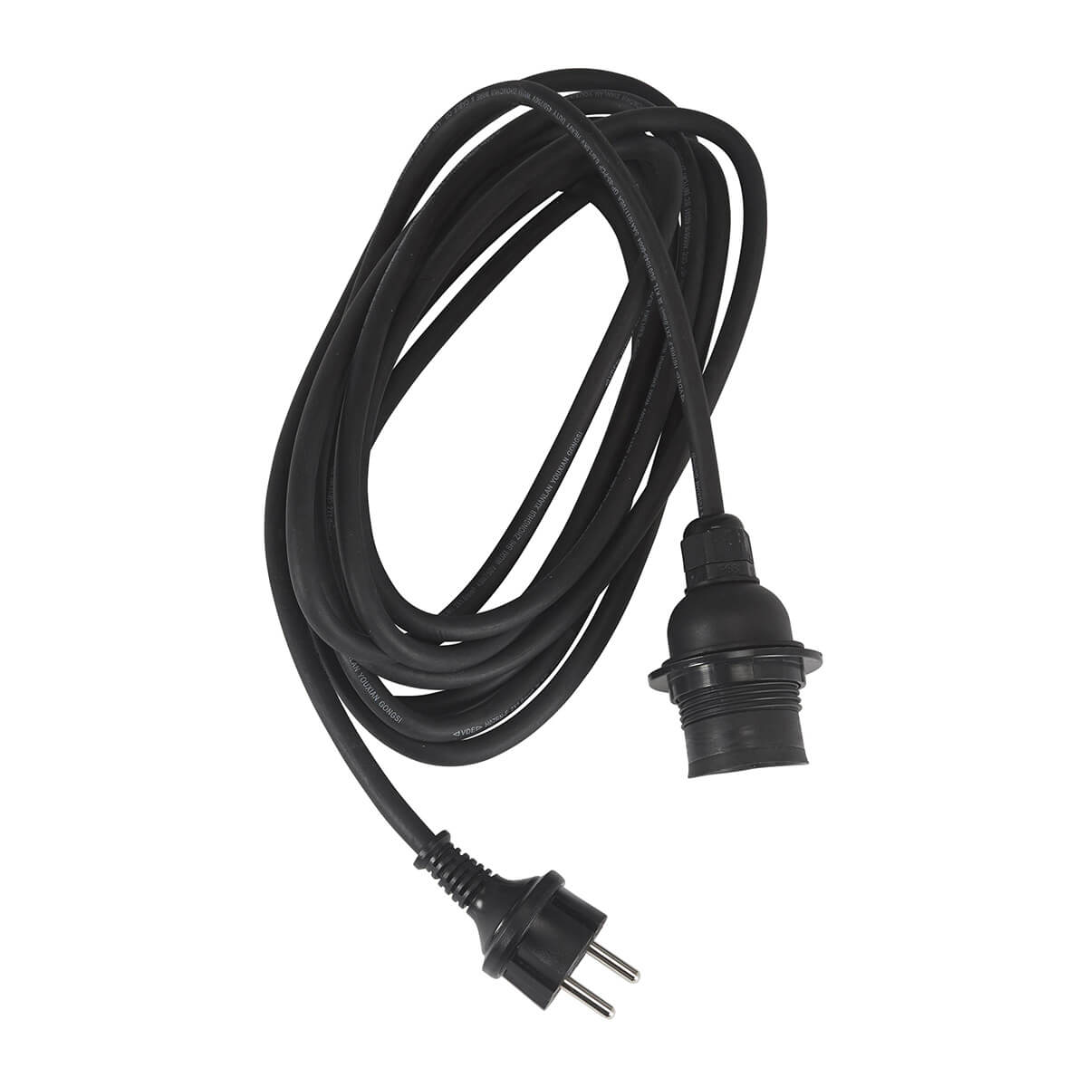 PR Home Alva Outdoor Pendelleuchte, Leuchtenkabel mit Fassung und Stecker (Cord Set Flex Out)