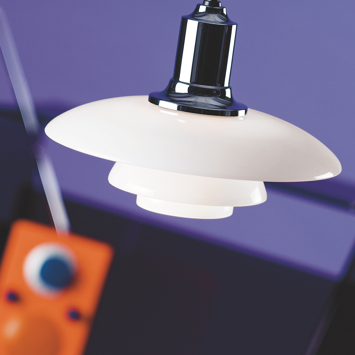 Louis Poulsen PH 2/1 Pendelleuchte, hochglanzverchromt