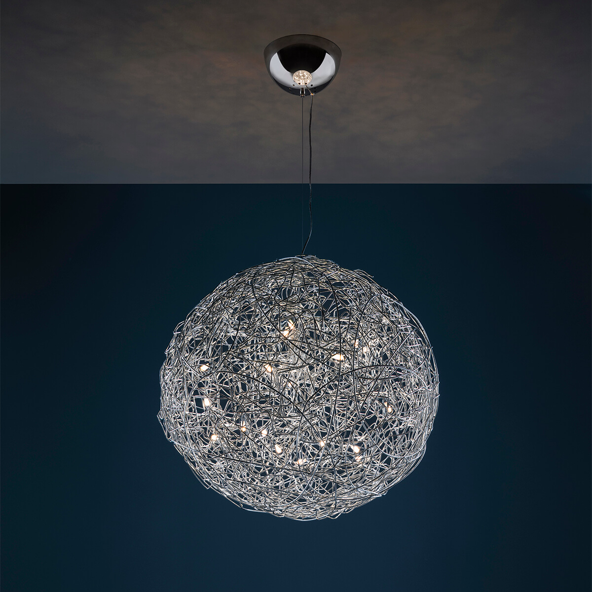 Catellani & Smith Fil de Fer Pendelleuchte, Ø: 50 cm, Aluminium (Foto: Nava-Rapacchietta)