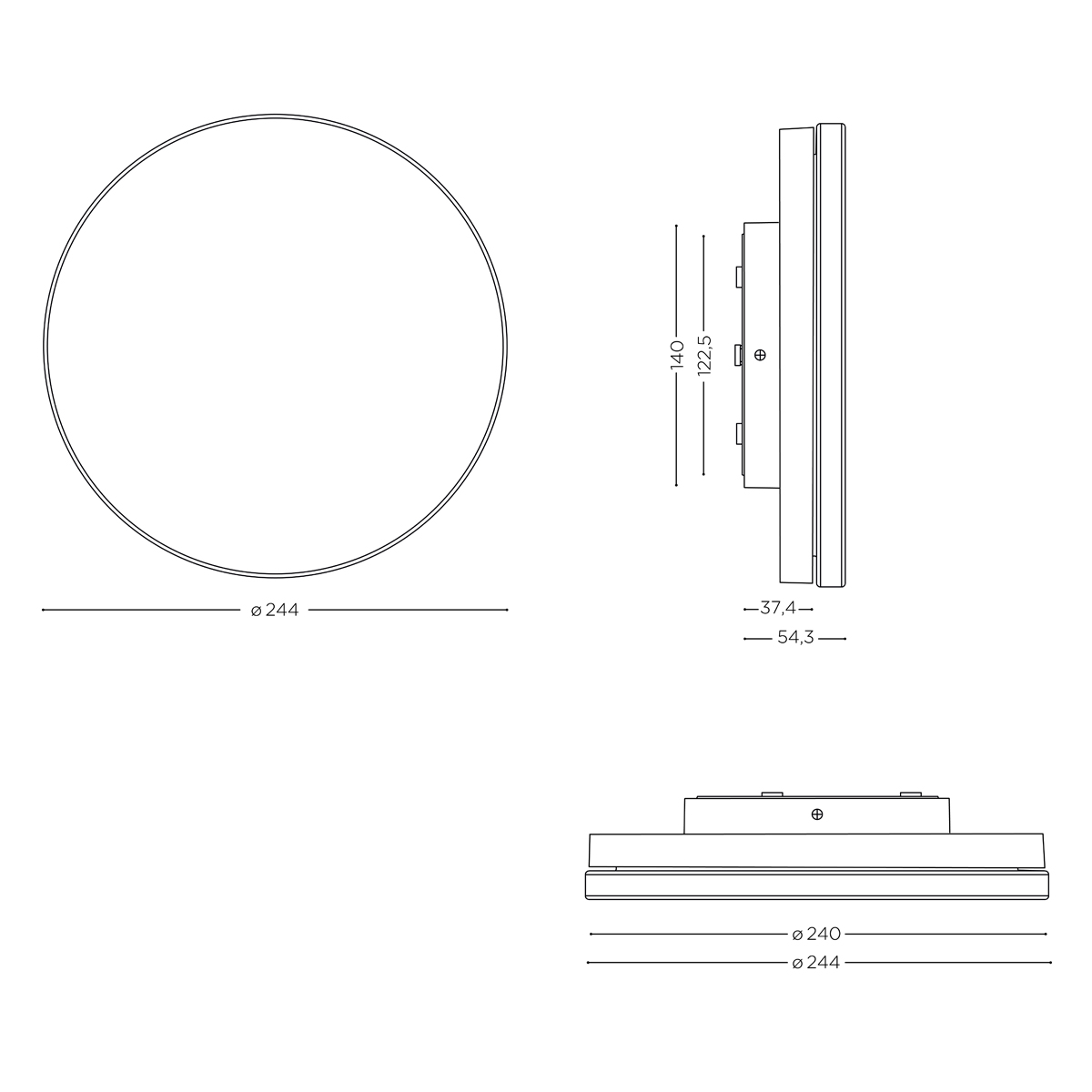 Lisc LED Number Hausnummer Wandleuchte