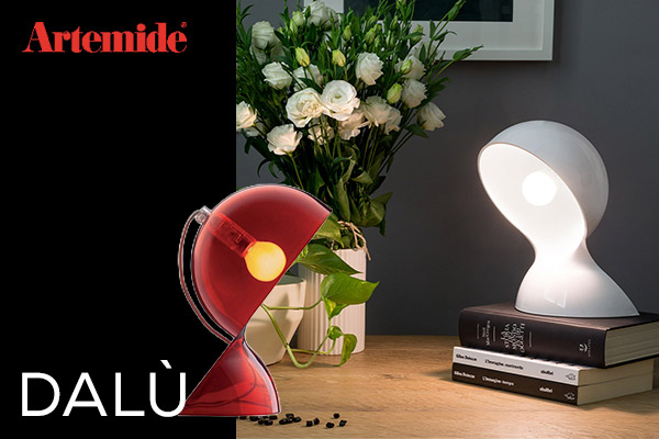 Artemide Dalù Tavolo Tischleuchte in vielen Farben als Designklassiker