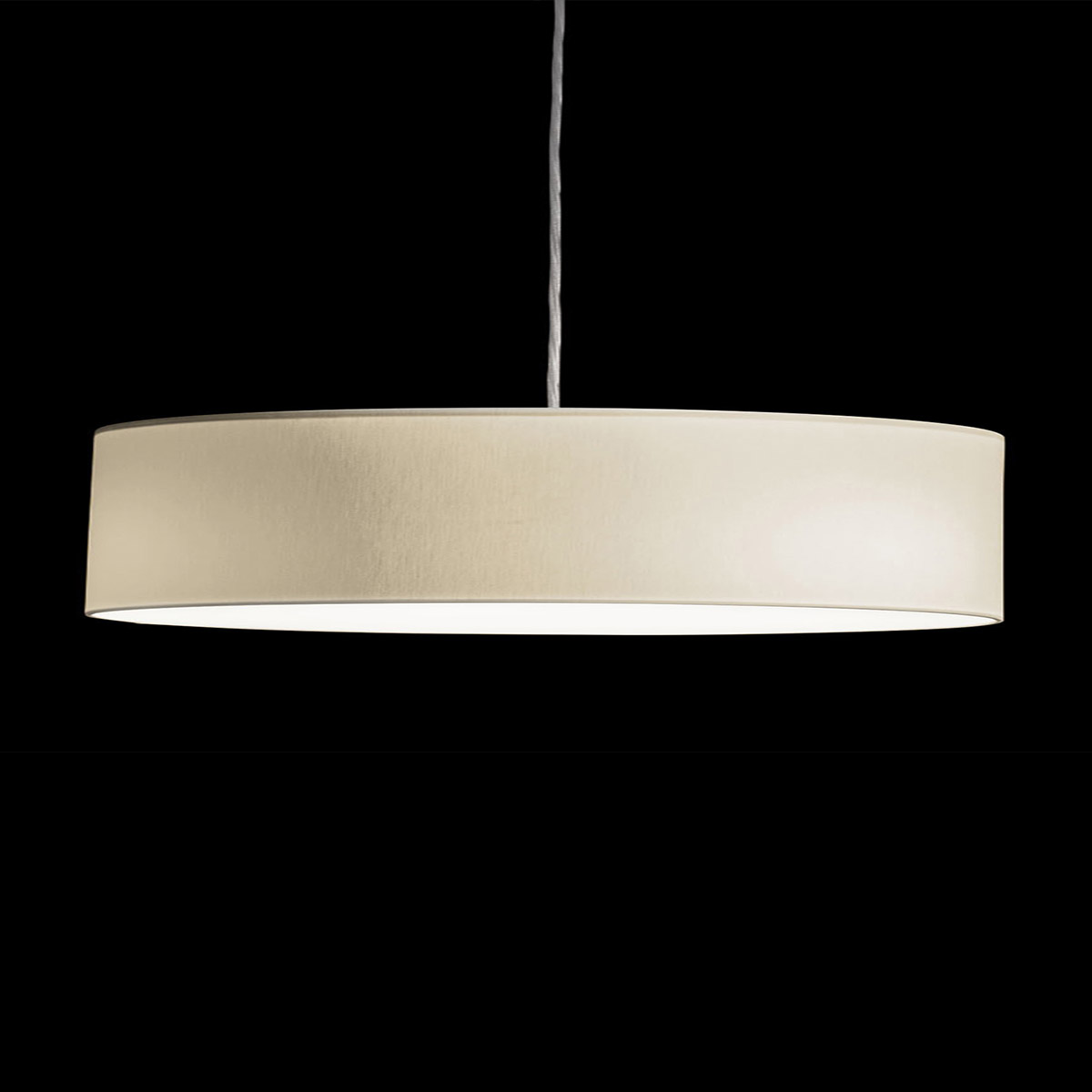 Holtkötter Vita P Pendelleuchte, Ø: 60 cm, Nickel matt, Chintz champagner