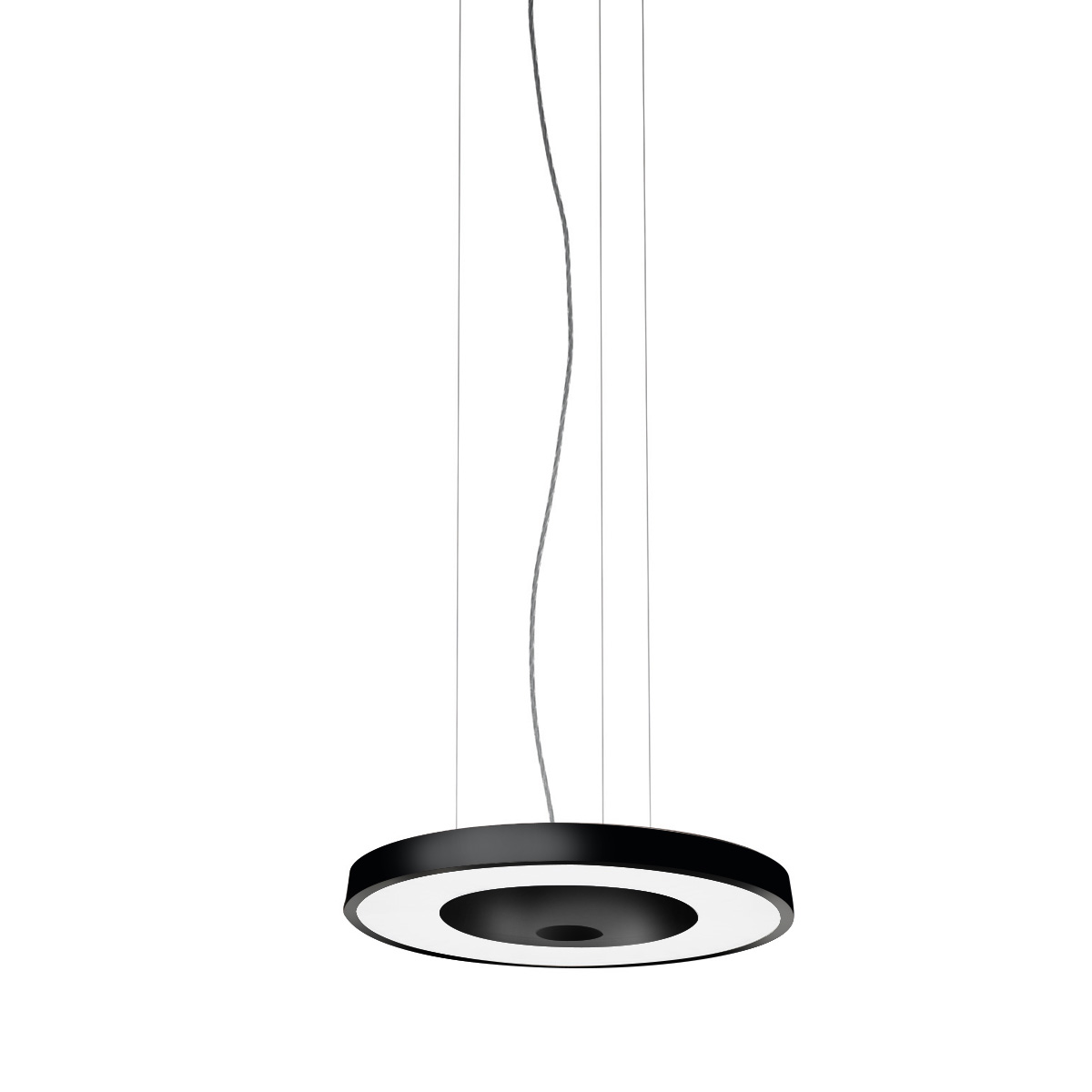 Belux Disk-30 LED Pendelleuchte, schwarz