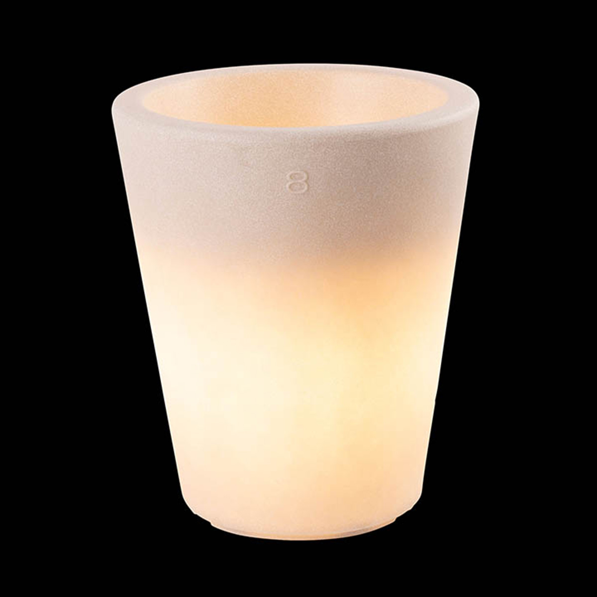 8 seasons design Shining Classic Pot S Pflanztopf / Dekoleuchte, sand