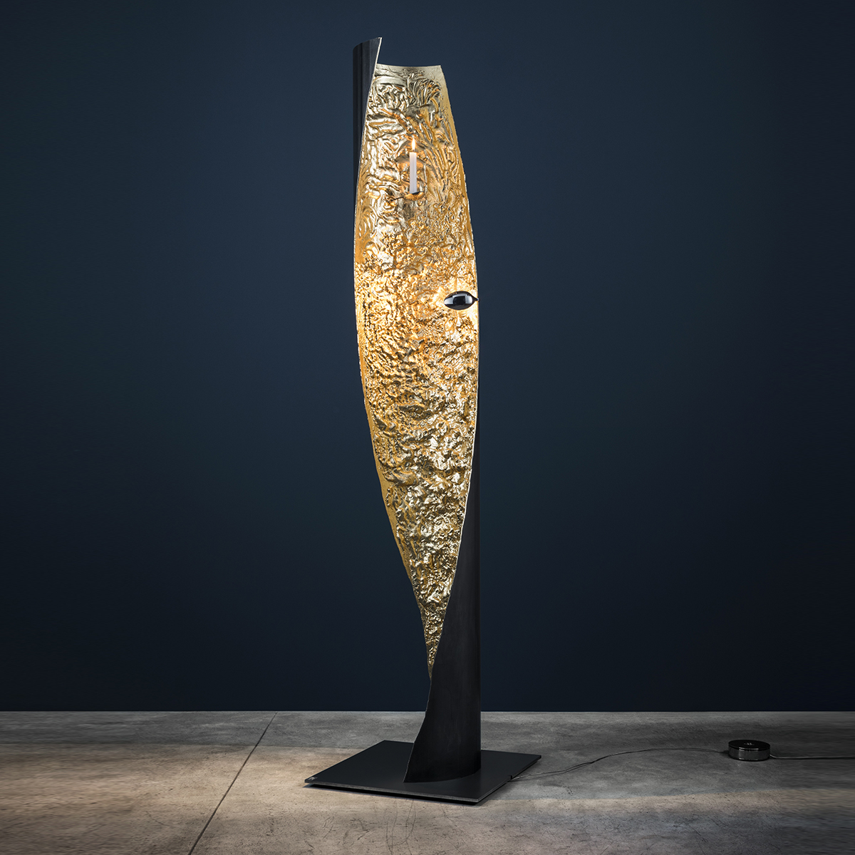 Catellani & Smith Stchu-Moon 09 Stehleuchte, Eisenrohr / Gold