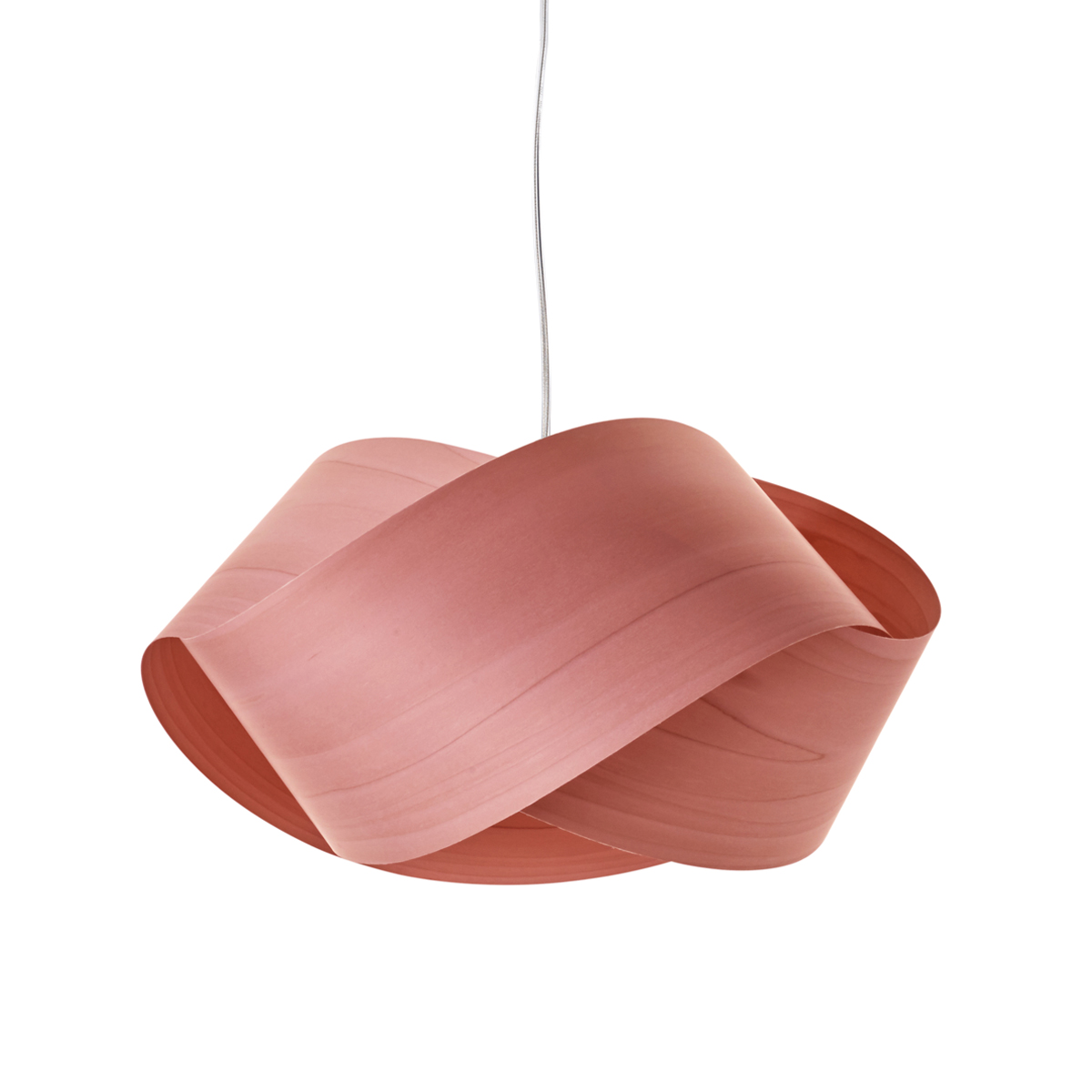 LZF Lamps Nut Pendelleuchte, Kabel: transparent, hellrosa