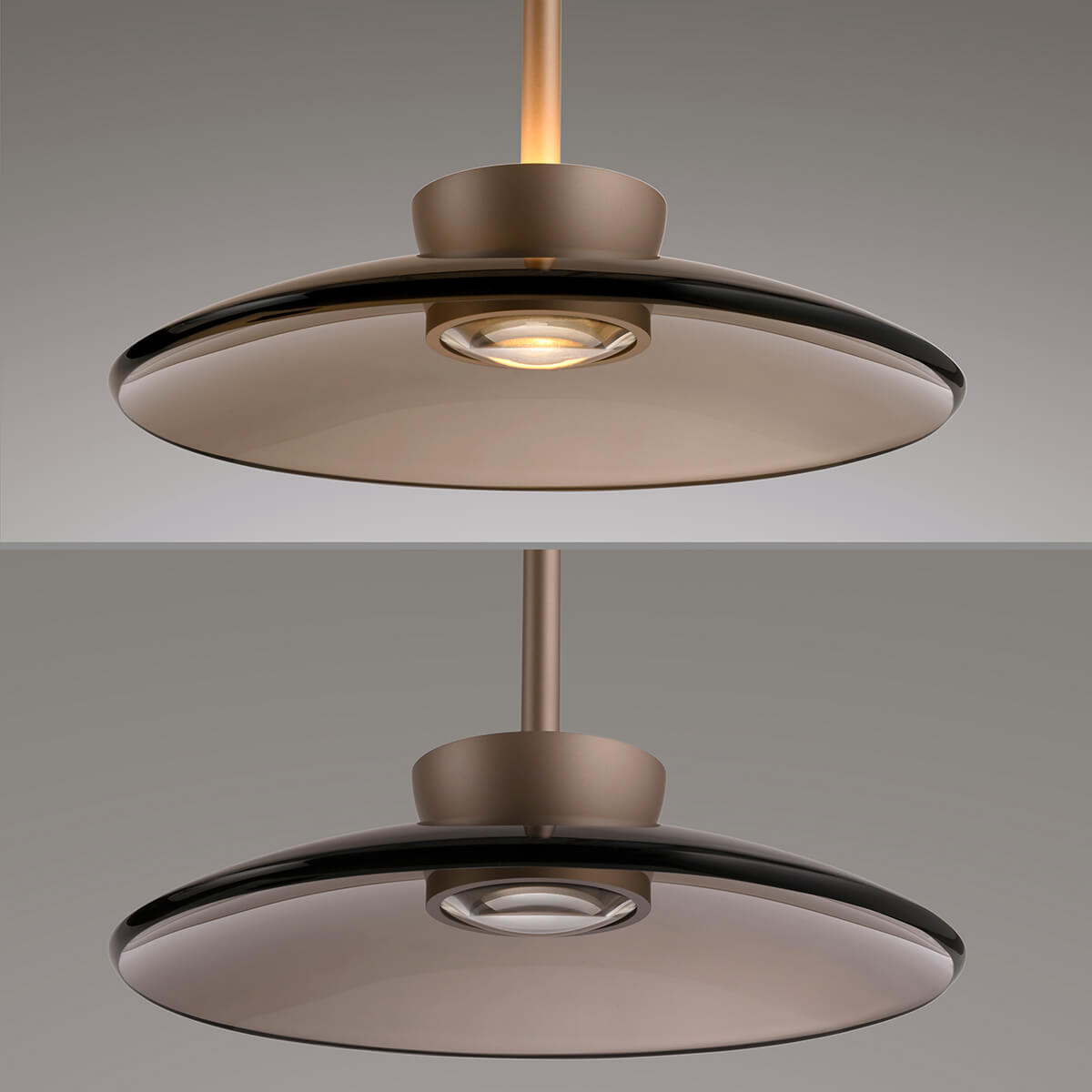 Neuhaus PURE Moon LED Pendelleuchte, Bronze (ON/OFF)