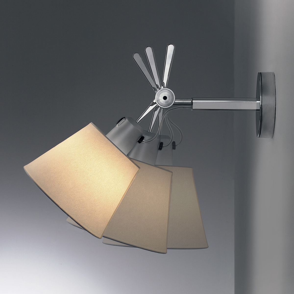Artemide Tolomeo Diffusore 18 Parete, Schirm: Pergament