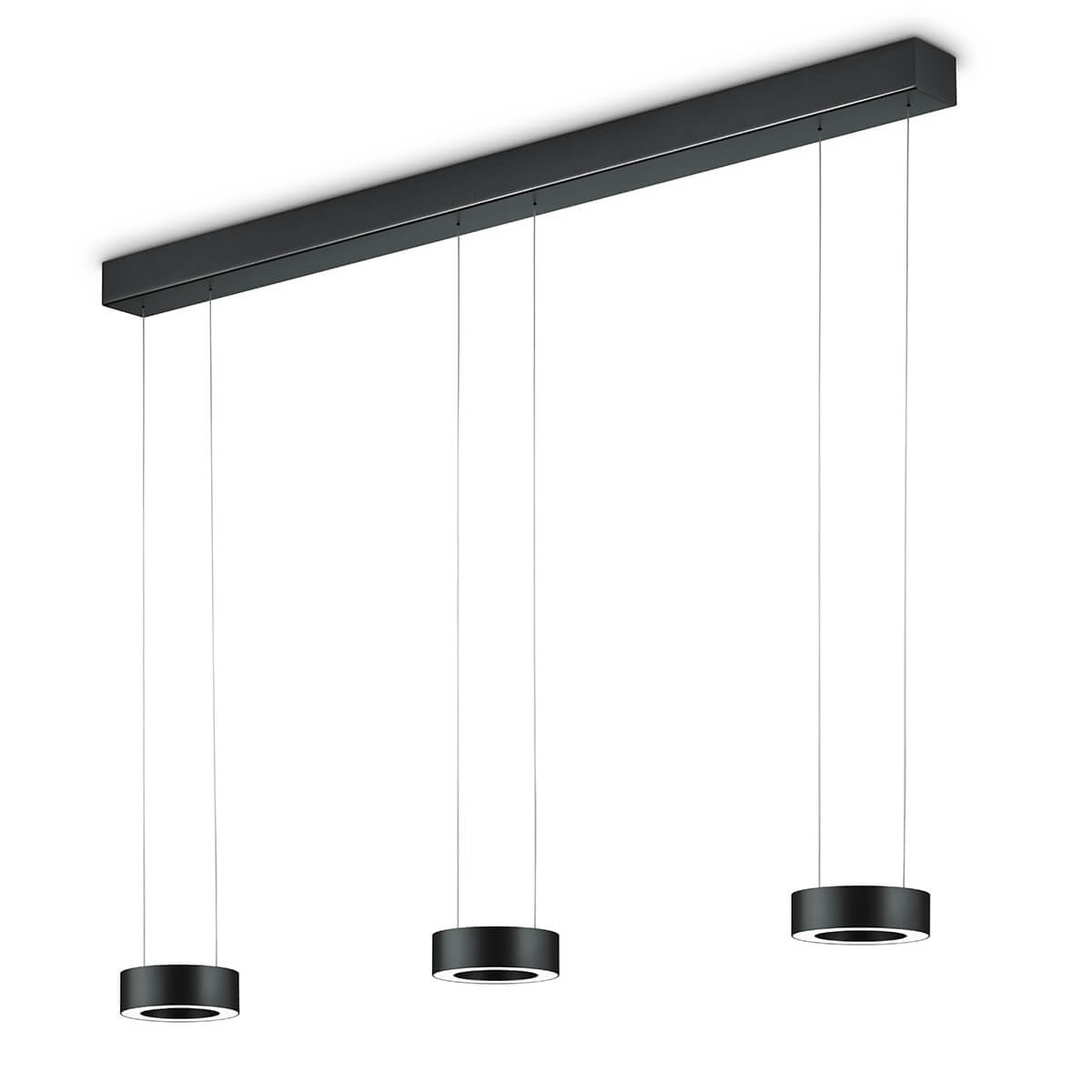 Knapstein Zera-3 LED Pendelleuchte, schwarz
