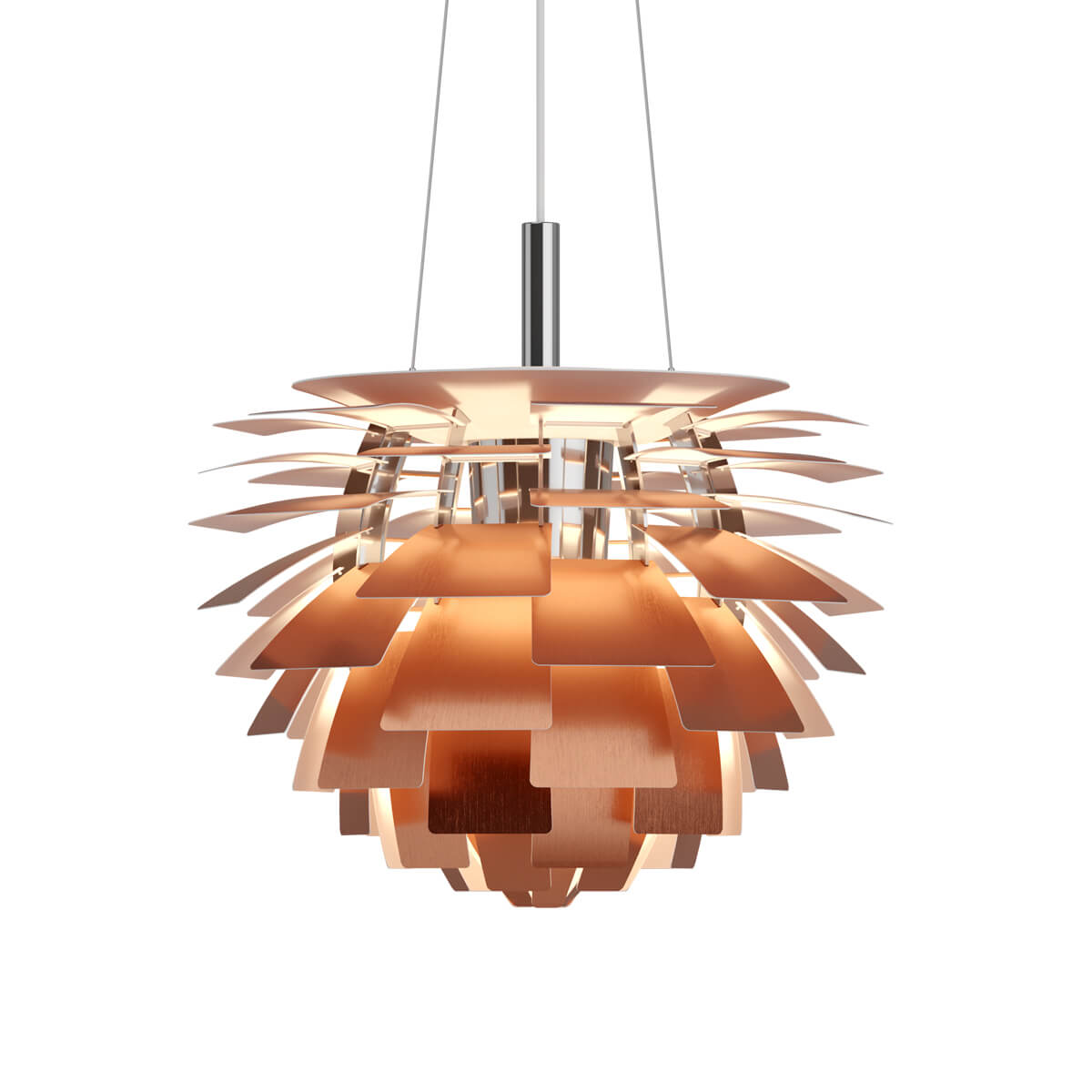 Louis Poulsen PH Artichoke 480 Pendelleuchte, Ø: 48 cm, Kupfer