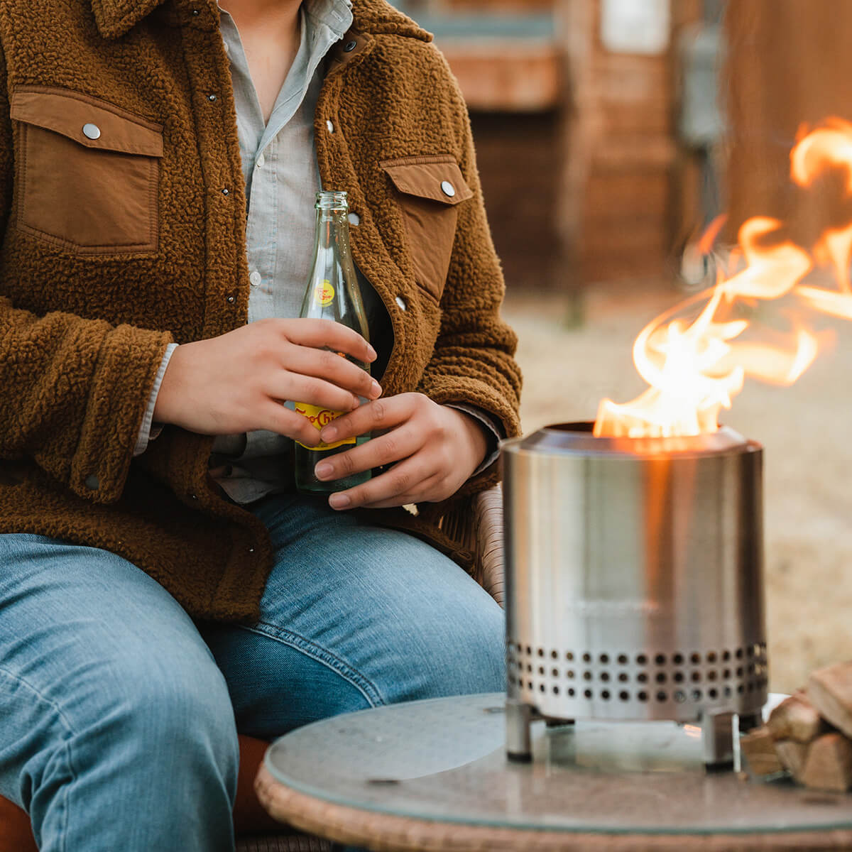 Solo Stove Mesa XL Tischfeuer & Tischkamin, Edelstahl