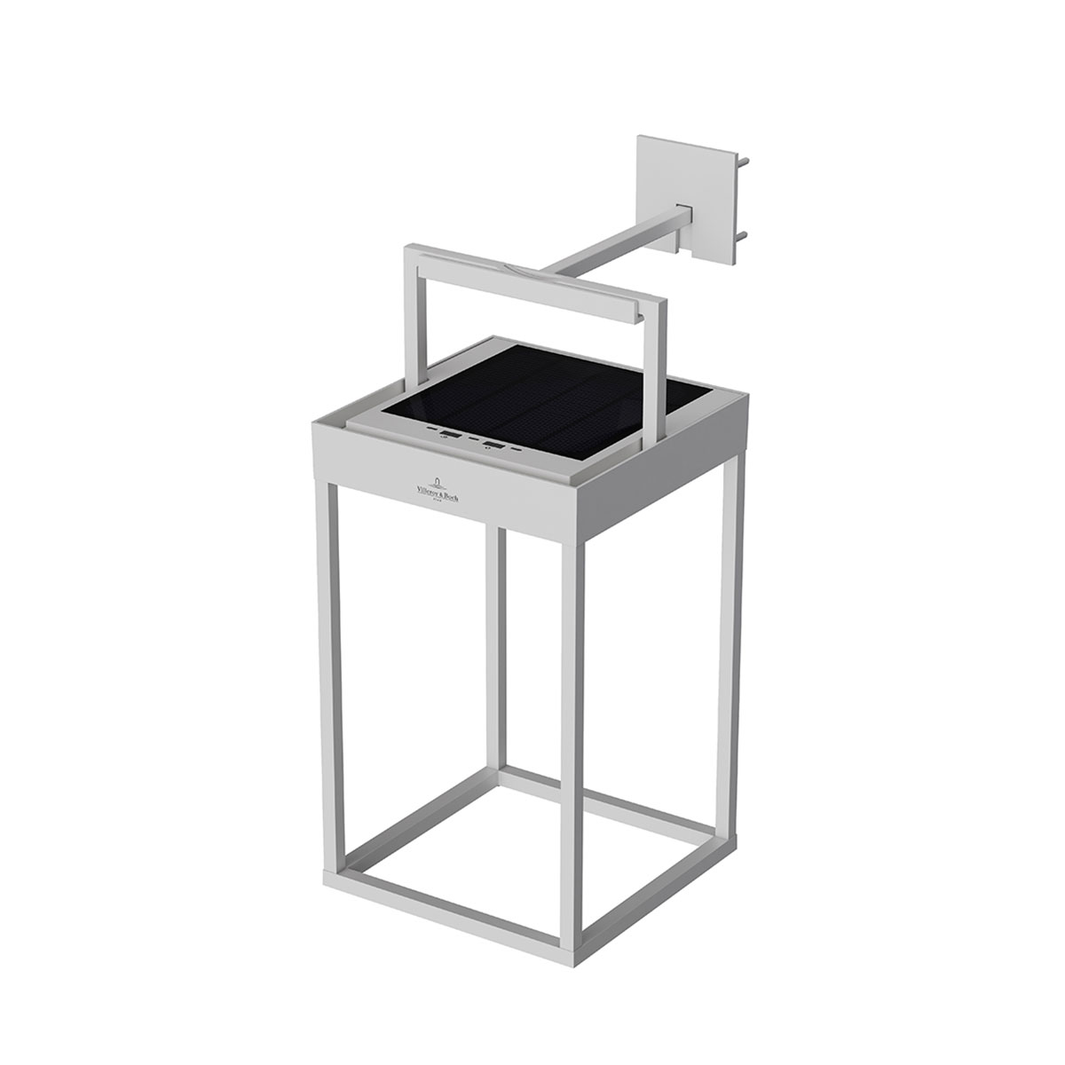 Villeroy & Boch Cannes LED Akku-Solarleuchte, Höhe: 30 cm, weiß, mit Aufhängung (als Zubehör erhältlich)