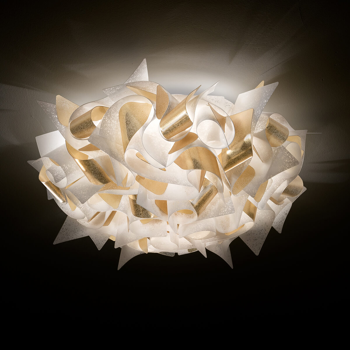 Slamp Veli Aurea Ceiling / Wall, medium, weiß / Gold