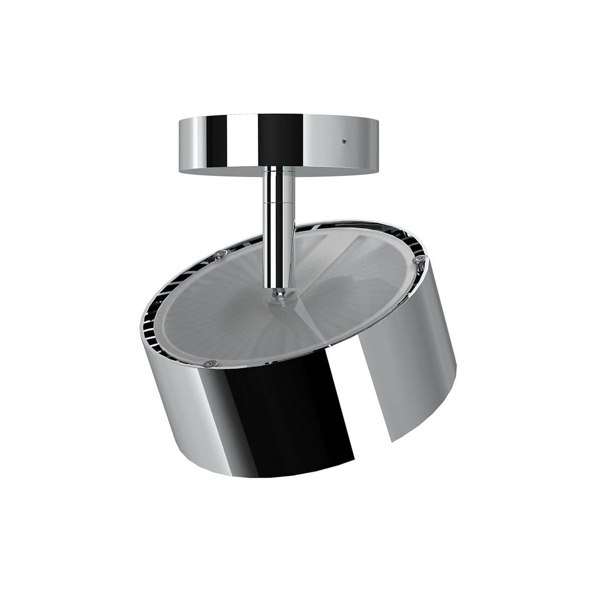 Top Light Puk Maxx Turn LED Up & Down Deckenleuchte, Gehäuse, Chrom, mit Linse klar (nicht inbegriffen)