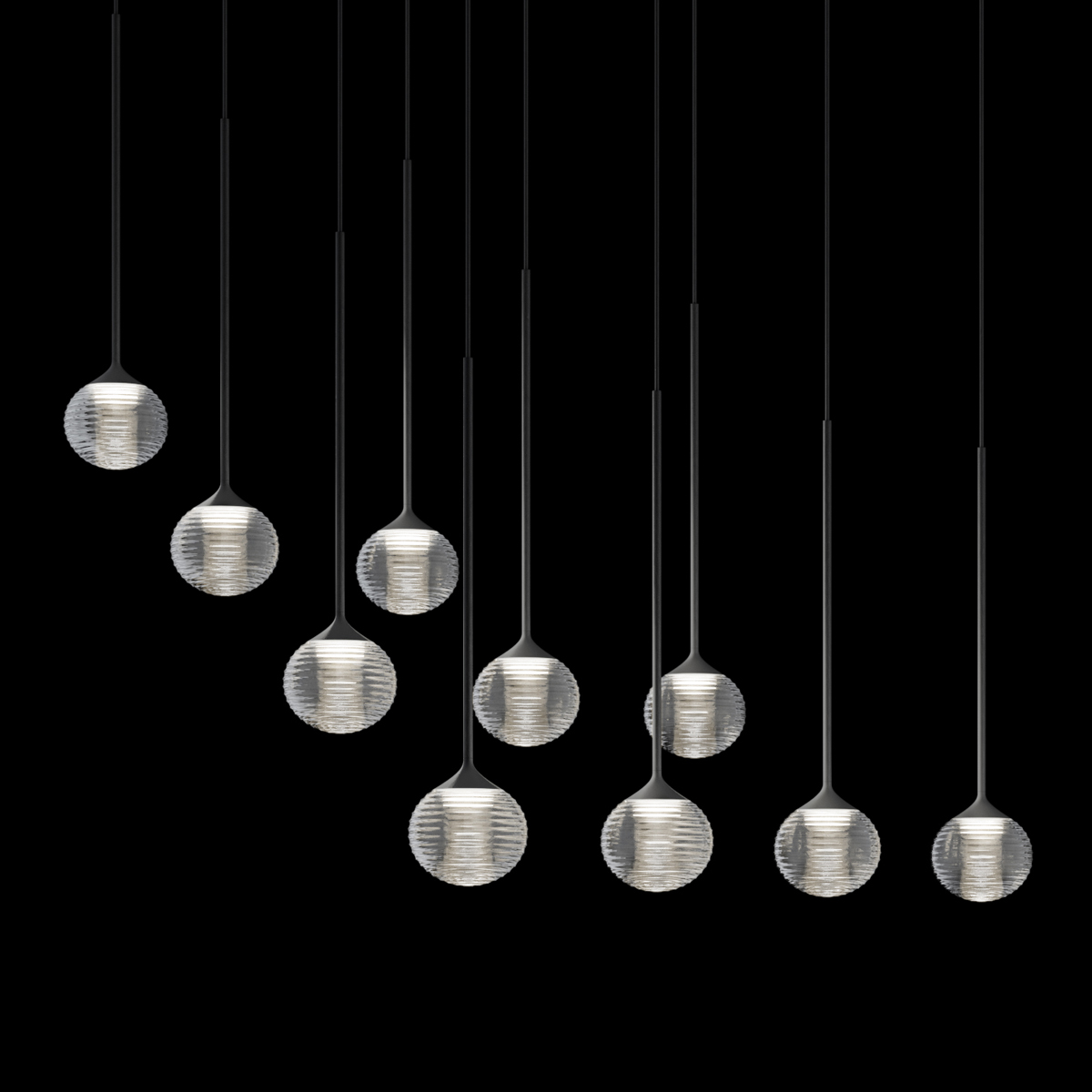 Vibia Algorithm 0825 Pendelleuchte, graphitgrau matt