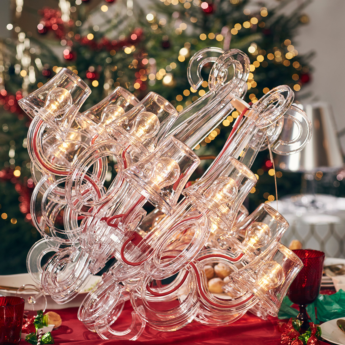 Fatboy Rockcoco 12.0 LED Outdoor Pendelleuchte, transparent