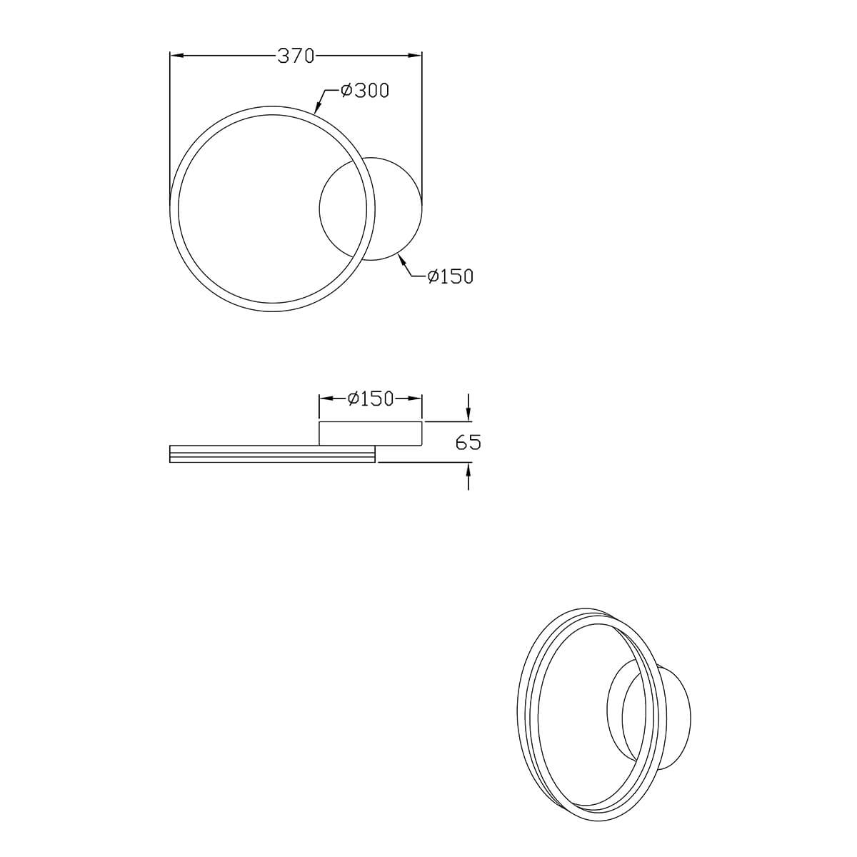Giotto 3508-21 LED Wandleuchte